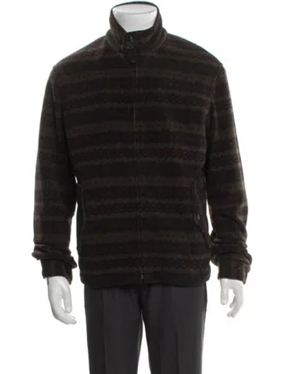 Pre-owned Polo Ralph Lauren Striped Puffer Coat In Multi