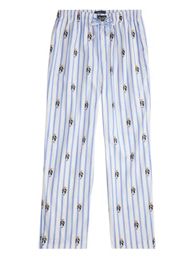 Polo Ralph Lauren Striped Pyjama Pant In White