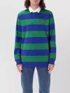 Polo Ralph Lauren Green Stripe Rugby Polo