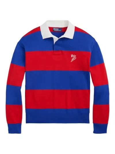Polo Ralph Lauren Gestreiftes Rugby-shirt In Gold