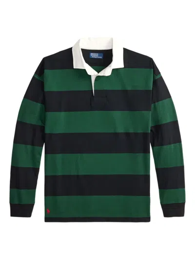 Polo Ralph Lauren Striped Rugby Shirt In Green