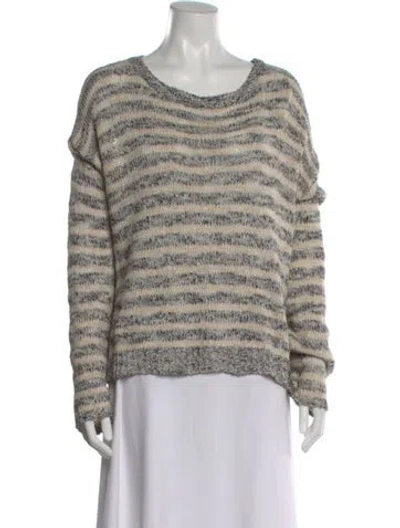 Pre-owned Polo Ralph Lauren Striped Scoop Neck Sweater In Multi