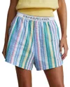 Polo Ralph Lauren Cotton Seersucker Boxer Pajama Shorts In Multi