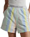 Polo Ralph Lauren Striped Seersucker Boxer Shorts In Coastal Stripe