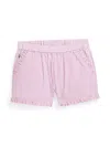 Polo Ralph Lauren Striped Seersucker Cotton Shorts In Pink
