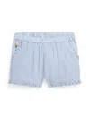 Polo Ralph Lauren Striped Seersucker Shorts In Blue