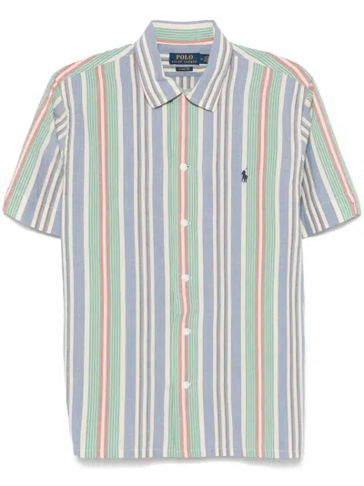 Polo Ralph Lauren Striped Shirt In 蓝色