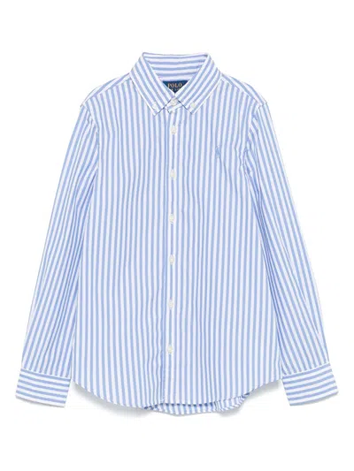 Polo Ralph Lauren Kids' Striped Shirt In Blue