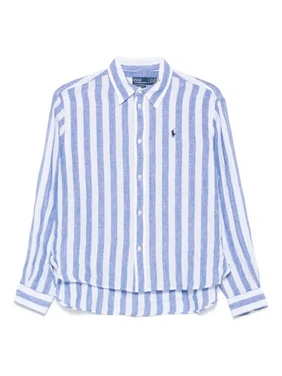 Polo Ralph Lauren Striped Shirt In Blue/white