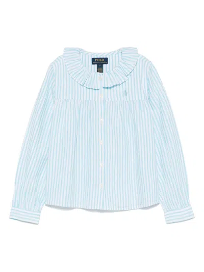 Polo Ralph Lauren Kids' Striped Shirt In Blue