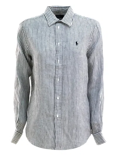Polo Ralph Lauren Striped Shirt In Blue
