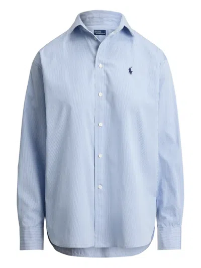 Polo Ralph Lauren Striped Shirt In Blue