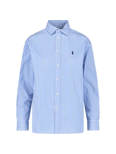 Polo Ralph Lauren Striped Shirt In Blue