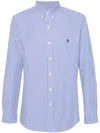 Polo Ralph Lauren Cotton Sport Shirt In Blue
