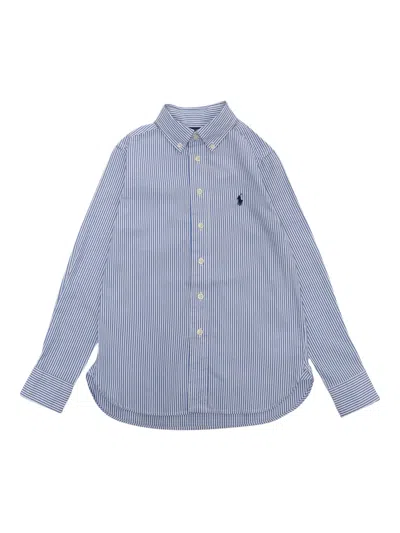 Polo Ralph Lauren Kids' Striped Shirt In Blue