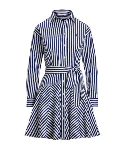 POLO RALPH LAUREN POLO RALPH LAUREN STRIPED PANELLED SHIRT DRESS