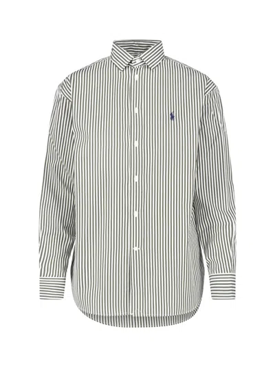 Polo Ralph Lauren Striped Shirt In Green