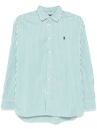 Polo Ralph Lauren Striped Shirt In Green