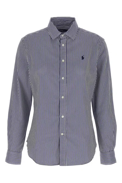Polo Ralph Lauren Striped Shirt In Gray
