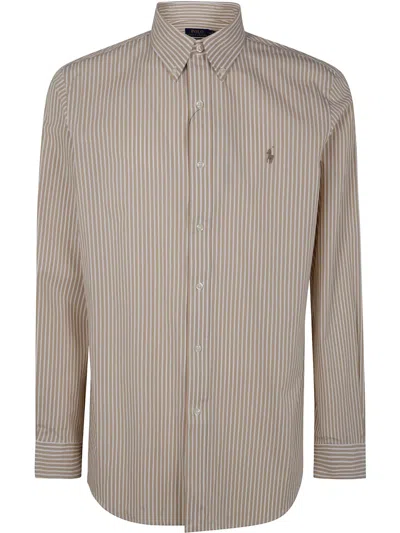 Polo Ralph Lauren Striped Shirt In Neutrals
