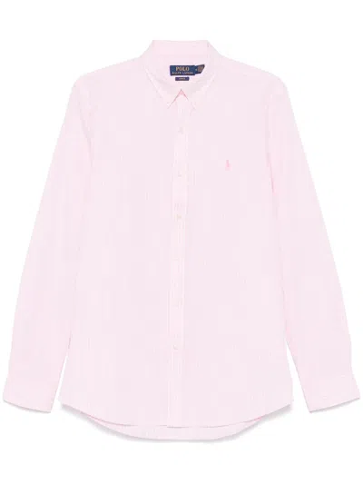 Polo Ralph Lauren Striped Shirt In Pink