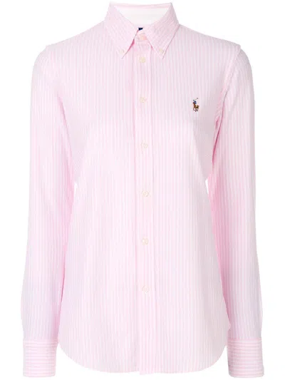 Polo Ralph Lauren Slim Fit Washed Cotton Oxford Shirt In Pink