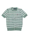 Polo Ralph Lauren Striped Short-sleeve Cardigan