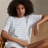 Polo Ralph Lauren Striped Short-sleeve Pajama Set In Vineyard Stripe