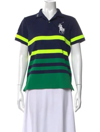 Pre-owned Polo Ralph Lauren Striped Short Sleeve Polo In Multi