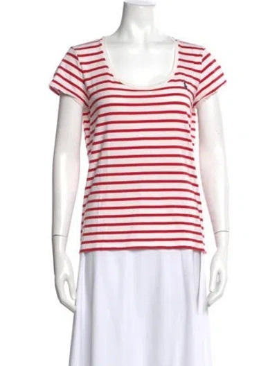 Pre-owned Polo Ralph Lauren Striped Short Sleeve Polo In Red