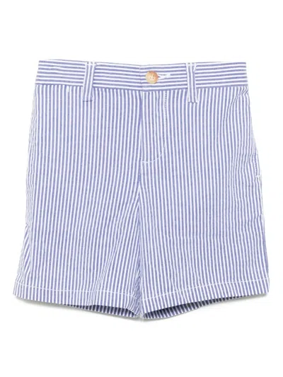 Polo Ralph Lauren Babies' Boys Blue Striped Cotton Shorts