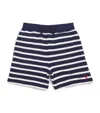 Polo Ralph Lauren Striped French Terry Short In Navy