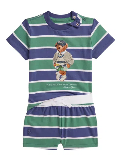 POLO RALPH LAUREN STRIPED SHORTS SET