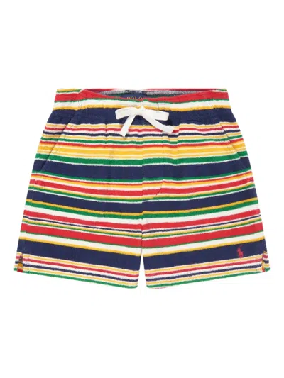 Polo Ralph Lauren Kids' Striped Shorts In Yellow