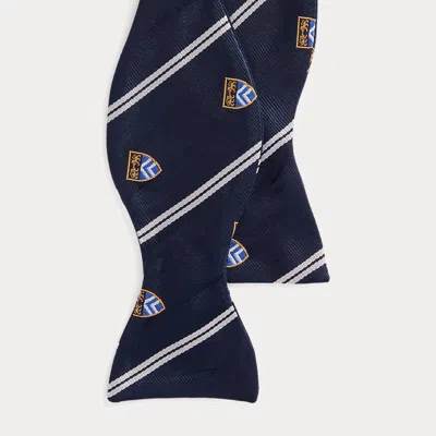 Polo Ralph Lauren Striped Silk Club Bow Tie In Blue