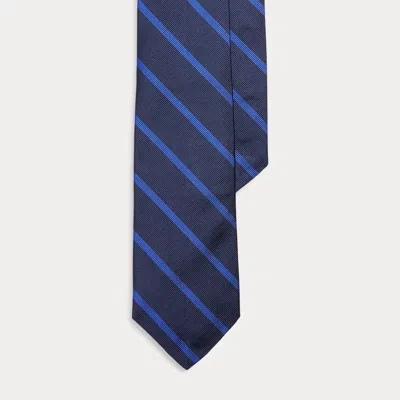 Polo Ralph Lauren Striped Silk Repp Tie In Blue