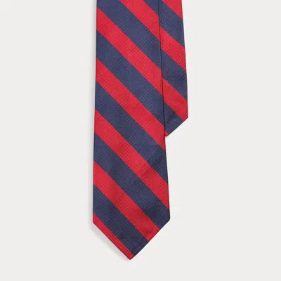 Polo Ralph Lauren Striped Silk Repp Tie In Multi