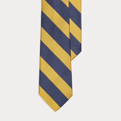 Polo Ralph Lauren Kids' Striped Silk Repp Tie In Navy/gold
