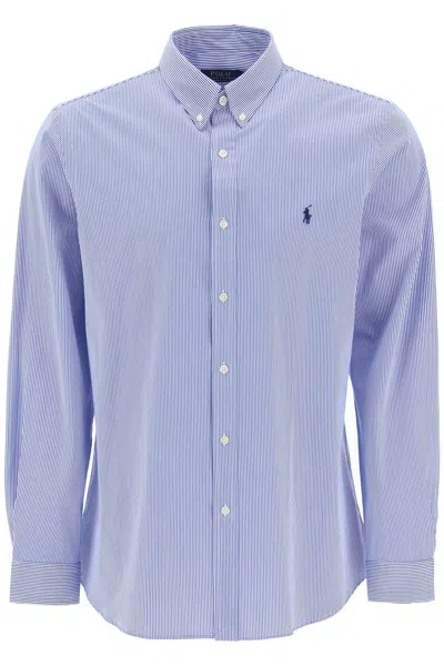 Polo Ralph Lauren Striped Slim Fit Shirt In White