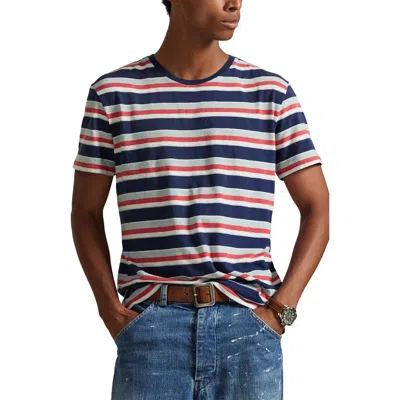 Polo Ralph Lauren Striped Standard Fit Cotton Jersey T-shirt In Multi