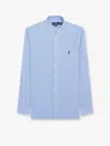 Polo Ralph Lauren Striped Stretch Cotton Shirt In Blue
