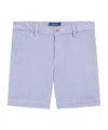 Polo Ralph Lauren Boys Blue Stripe Skinny Fit Shorts In Blue
