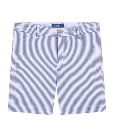 POLO RALPH LAUREN STRIPED STRETCH-COTTON SHORTS
