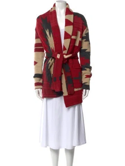 Pre-owned Polo Ralph Lauren Striped Sweater W/ Tags In Red