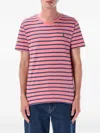Polo Ralph Lauren Striped T-shirt In Pink