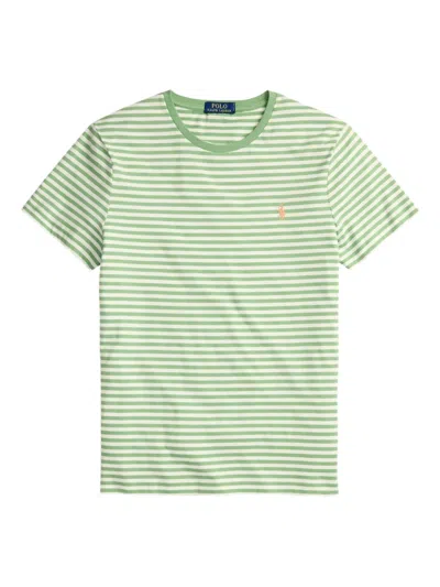 Polo Ralph Lauren Striped T-shirt In Green