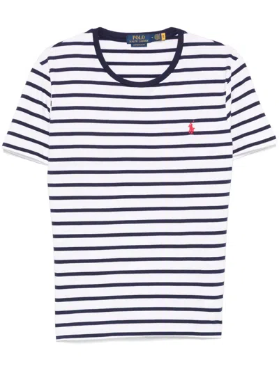 Polo Ralph Lauren Striped T-shirt In White
