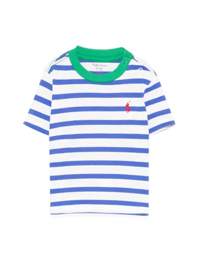 Polo Ralph Lauren Babies' Ss Cn M1-knit Shirts-t-shirt In White
