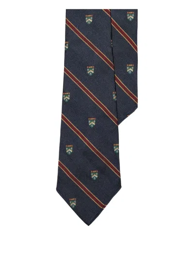 Polo Ralph Lauren Striped Tie In Blue