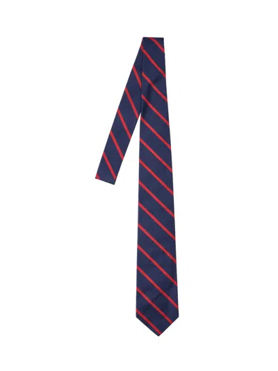 Polo Ralph Lauren Striped Necktie Standard Width Pointed Shape In Multi